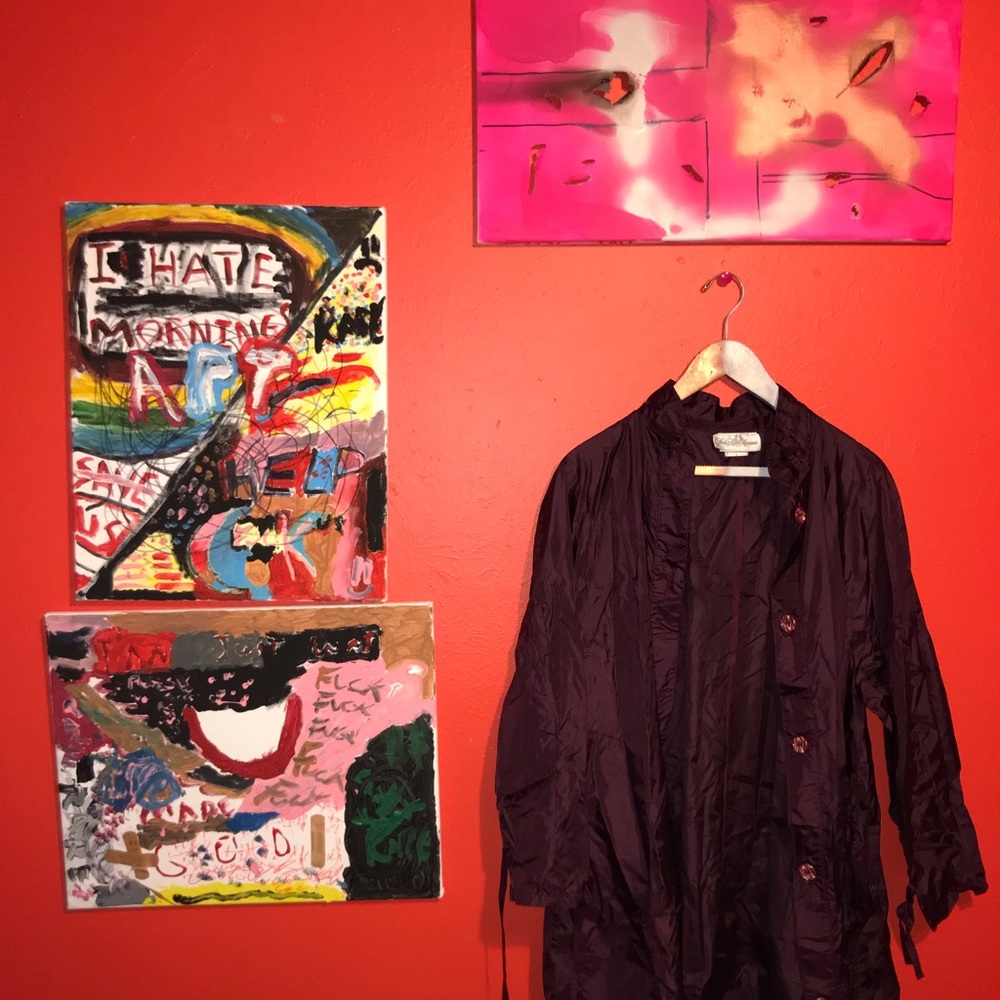 Purple Raincoat Saks Fifth Avenue